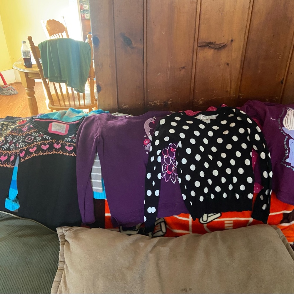 Lot of girls sweaters/sweatshirts size 7/8